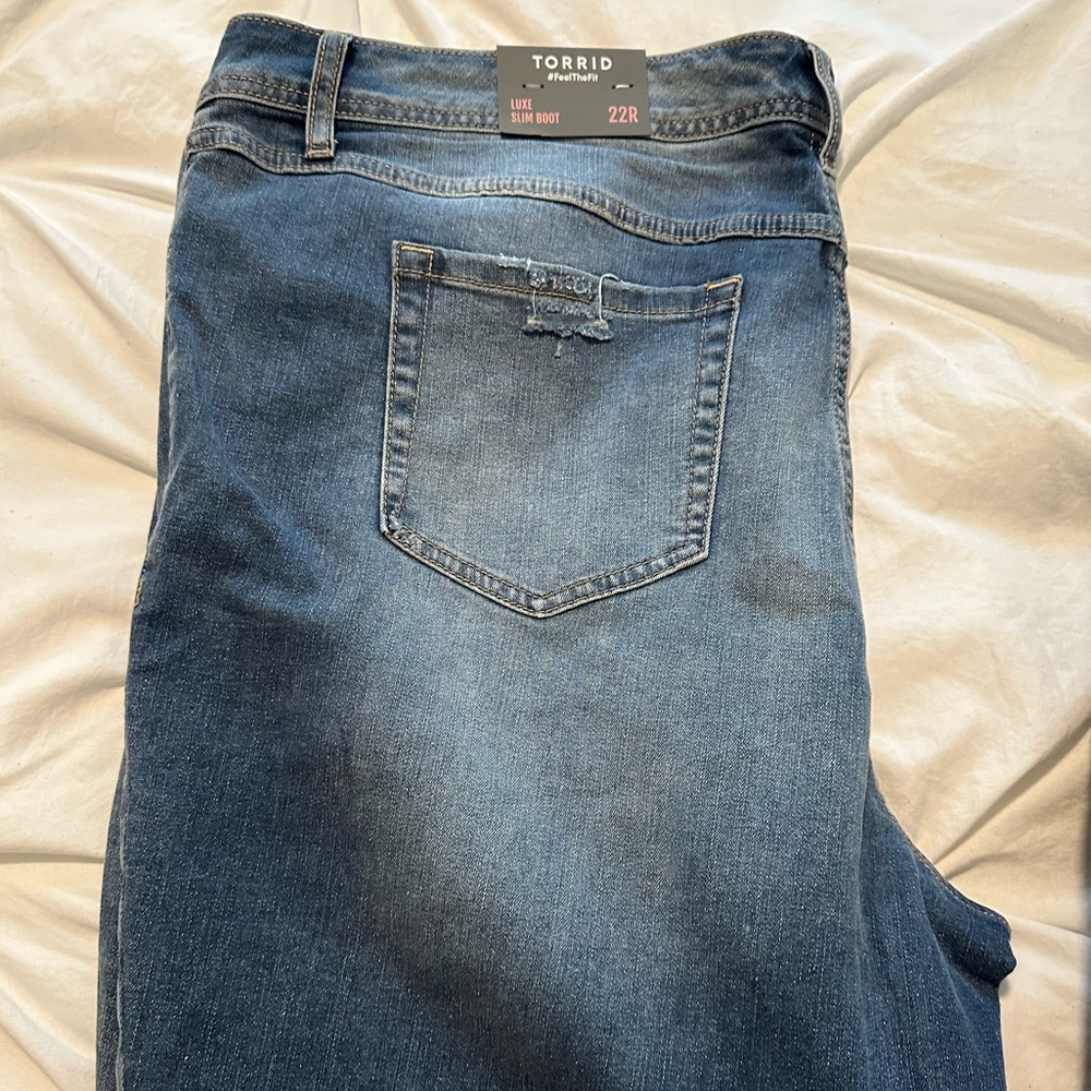 Torrid luxe slim boot cut jeans